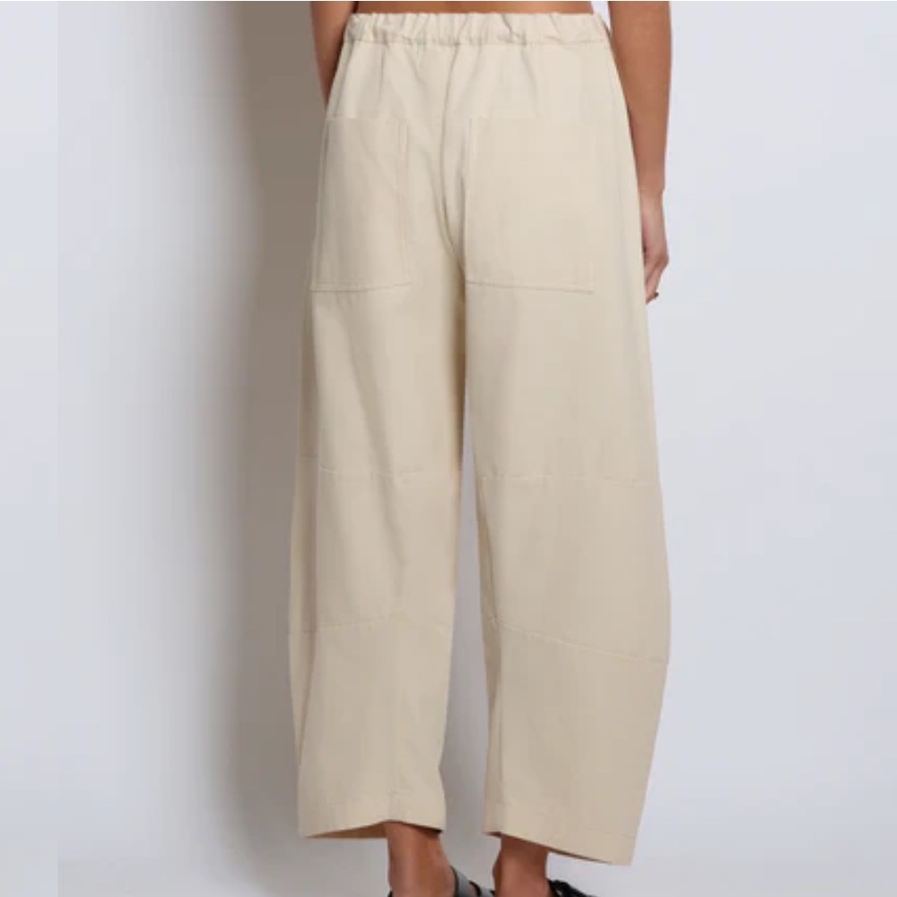 ROUCHA ecru pace canvas pants